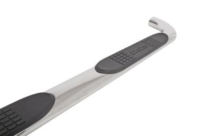 Chevrolet Silverado Nerf Bars - Dee Zee - 4 In. Oval Stainless - Polished - `14-`18